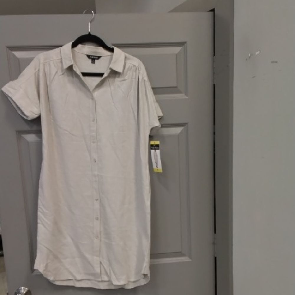 Well Worn Cream Shirt Dress